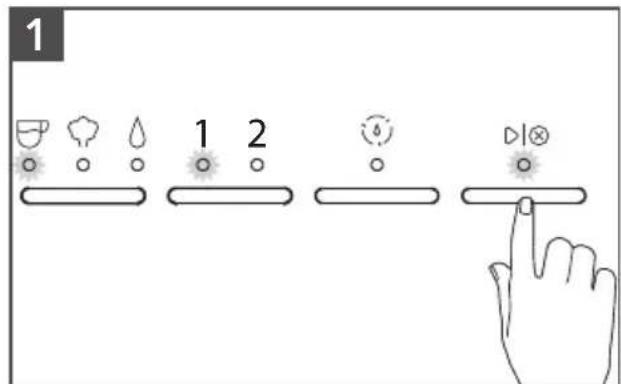 KITCHENAID KES6404 - PROGRAMING THE ESPRESSO AND HOT WATER AMOUNT - 1