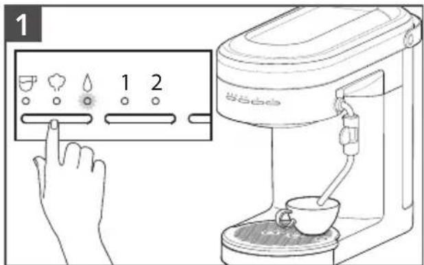 KITCHENAID KES6404 - UTILISATION DE LA FONCTION DE PRODUCTION D'EAU CHAUDE - 1