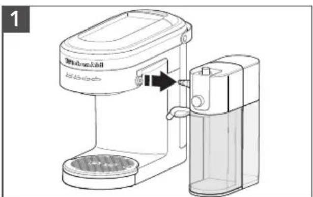 KITCHENAID KES6404 - NETTOYER EN PROFONDEUR LE MOUSSEUR À LAIT - 1