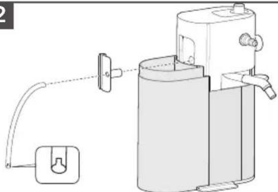 KITCHENAID KES6404 - Cómo ensamblar la jarra de leche: - 1
