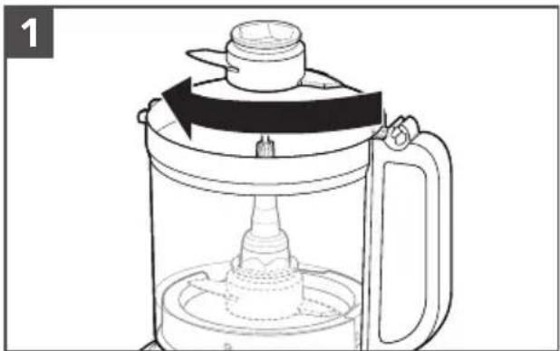 KITCHENAID KFP1320 - INSTALLING THE MULTIPURPOSE BLADE OR DOUGH BLADE - 1
