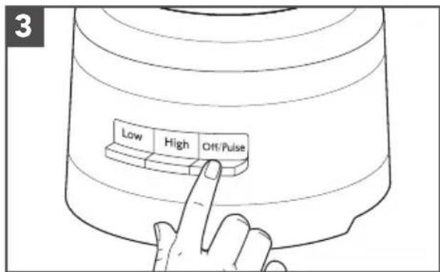 KITCHENAID KFP1320 - To use the Pulse function: - 1