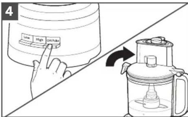 KITCHENAID KFP1320 - To use the Pulse function: - 2