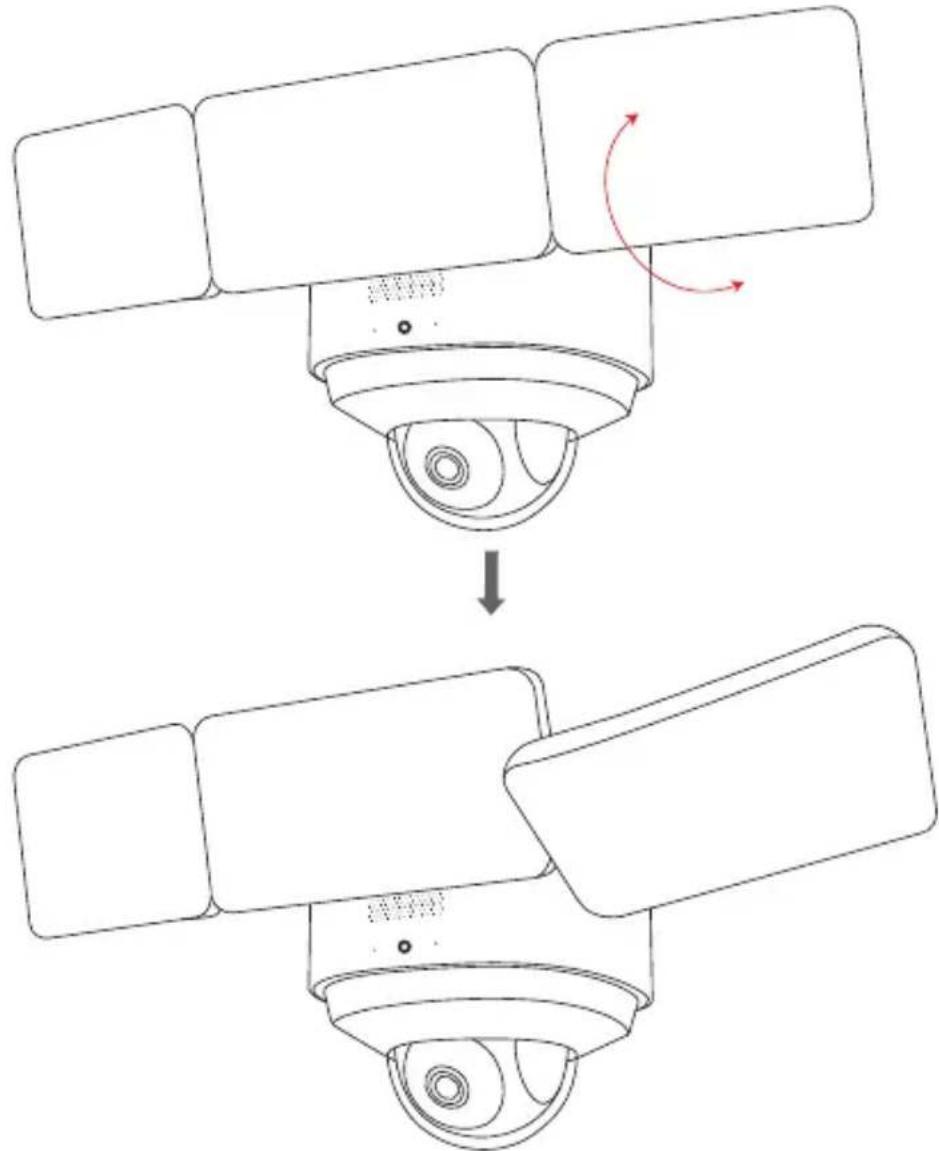 eufy Floodlight Camera 2 Pro - REGOLAZIONE DELL'ANGOLO DI ILLUMINAZIONE - 3