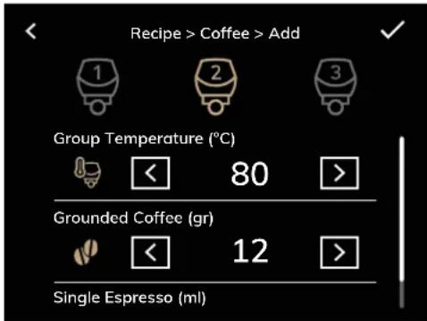 Victoria Arduino Eagle Tempo - MENU RECETTES - 1