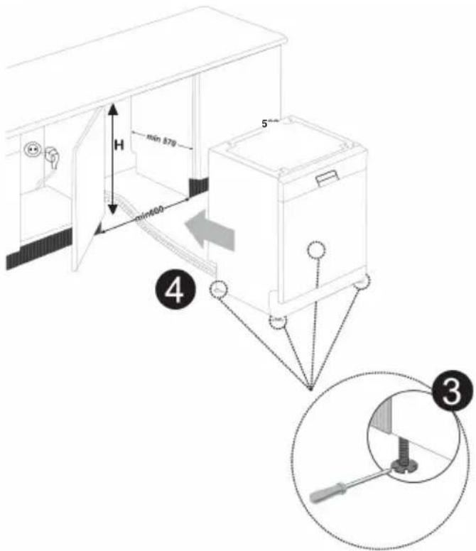 SHARP QW-I23F47DJ-DE - Einbau unter einer Arbeitsplatte - 4