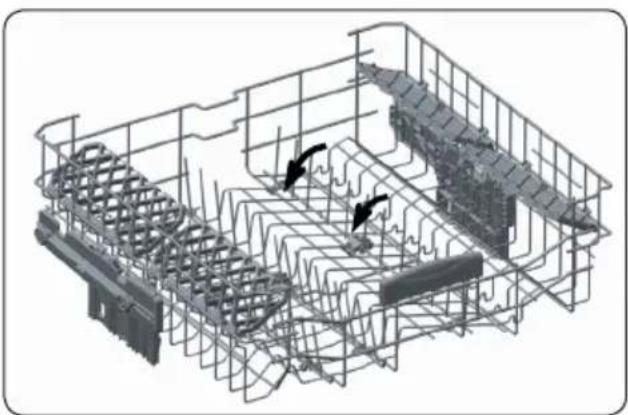 SHARP QW-I23F47DJ-DE - Supports réglables du panier supérieur - 2