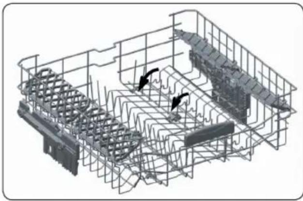 SHARP QW-NA25F44BI-DE - Supports réglables du panier supérieur - 2