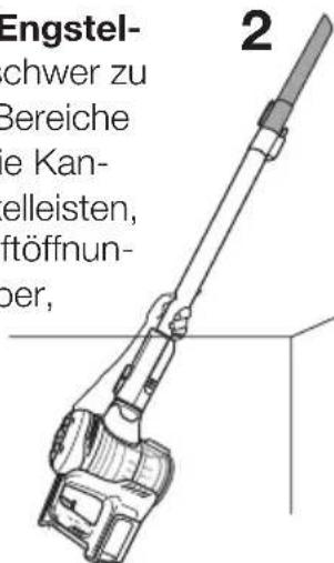 VESTFROST Aqua Plus - Benutzung des kabellosen Staubsaugers mit motorisiertem Staubsaugerbürstenkopf. - 4