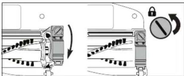 VESTFROST Aqua Plus - Brushroll maintenance - clean frequently or when brushroll indicator light turns red - 4