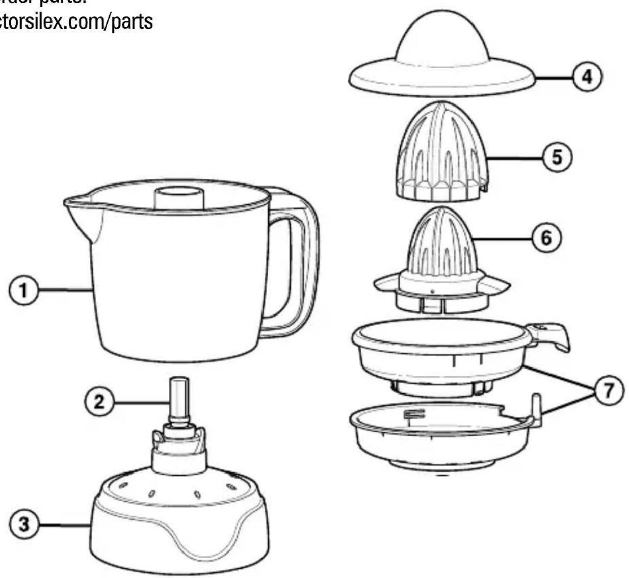 PROCTOR SILEX 66340 - Parts and Features - 1