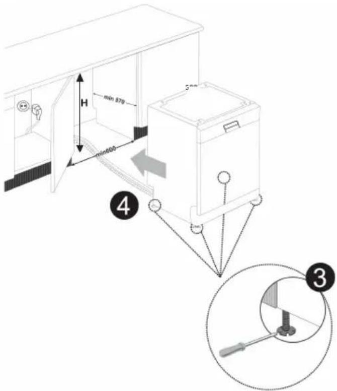 SHARP QW-I23F47DM-DE - Einbau unter einer Arbeitsplatte - 4