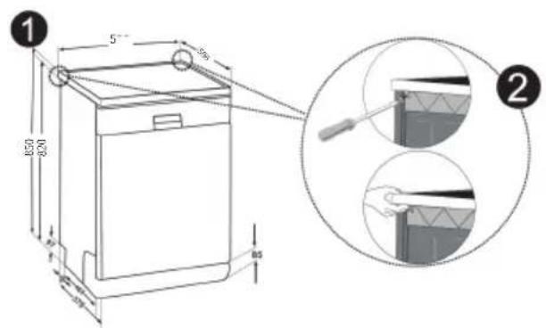 SHARP QW-I23F47DM-DE - Einbau unter einer Arbeitsplatte - 3