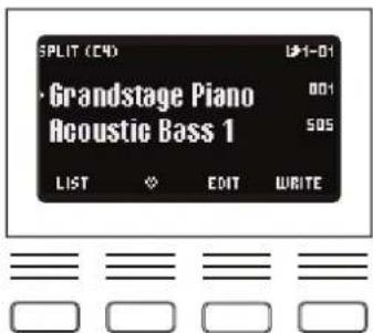 KORG Grandstage X - Sélection des sons d'un partage - 3