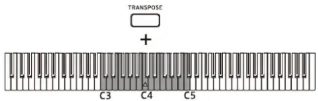 KORG Grandstage X - Transposition (changement de tonalité) - 1