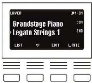 KORG Grandstage X - Sélection des sons d'une superposition - 2
