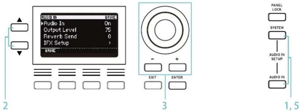 KORG Grandstage X - Réglage des paramètres - 1