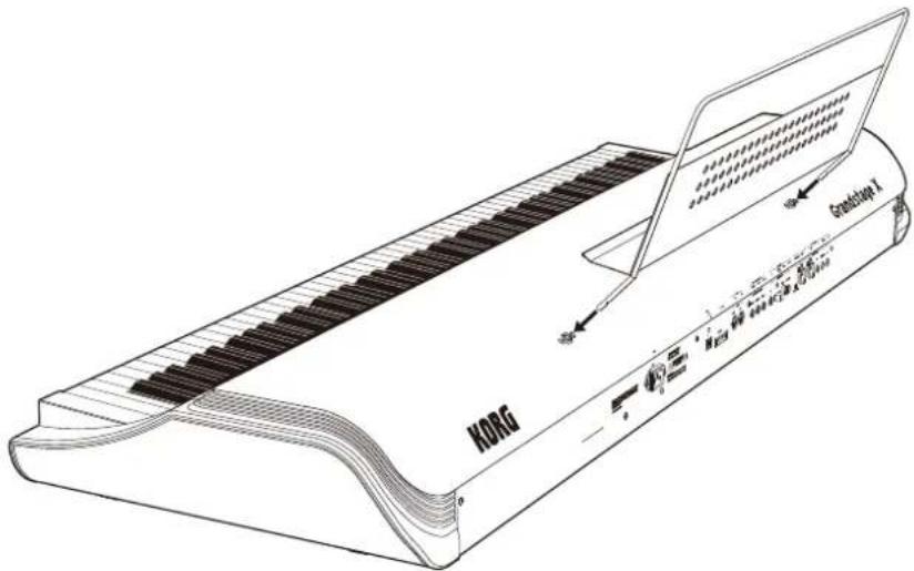 KORG Grandstage X - Montage du pupitre - 1