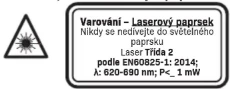 Vonroc LL501DC - LL501DC, laser s červeným paprskem: - 1