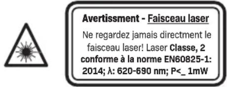 Vonroc LL505DC - LL505DC laser rouge: - 1