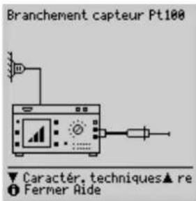Branchement capteur Pt100 Caractér. techniques▲ re Ferner Aide