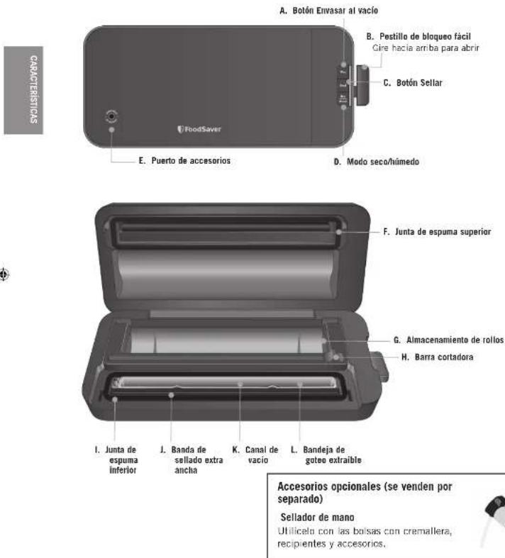 FOODSAVER VS2150 - INSTRUCCIONES PARA EL CABLE DE ALIMENTACIÓN: - 1