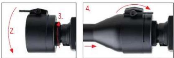 Steiner Nighthunter C35 Gen I - MOUNTING OF THE CLIP ON - 3