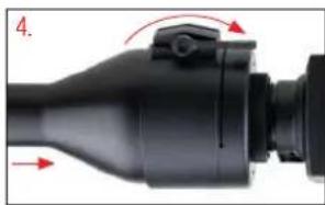 Steiner Nighthunter C35 Gen I - MONTAJE DEL VISOR CON CLIP - 4