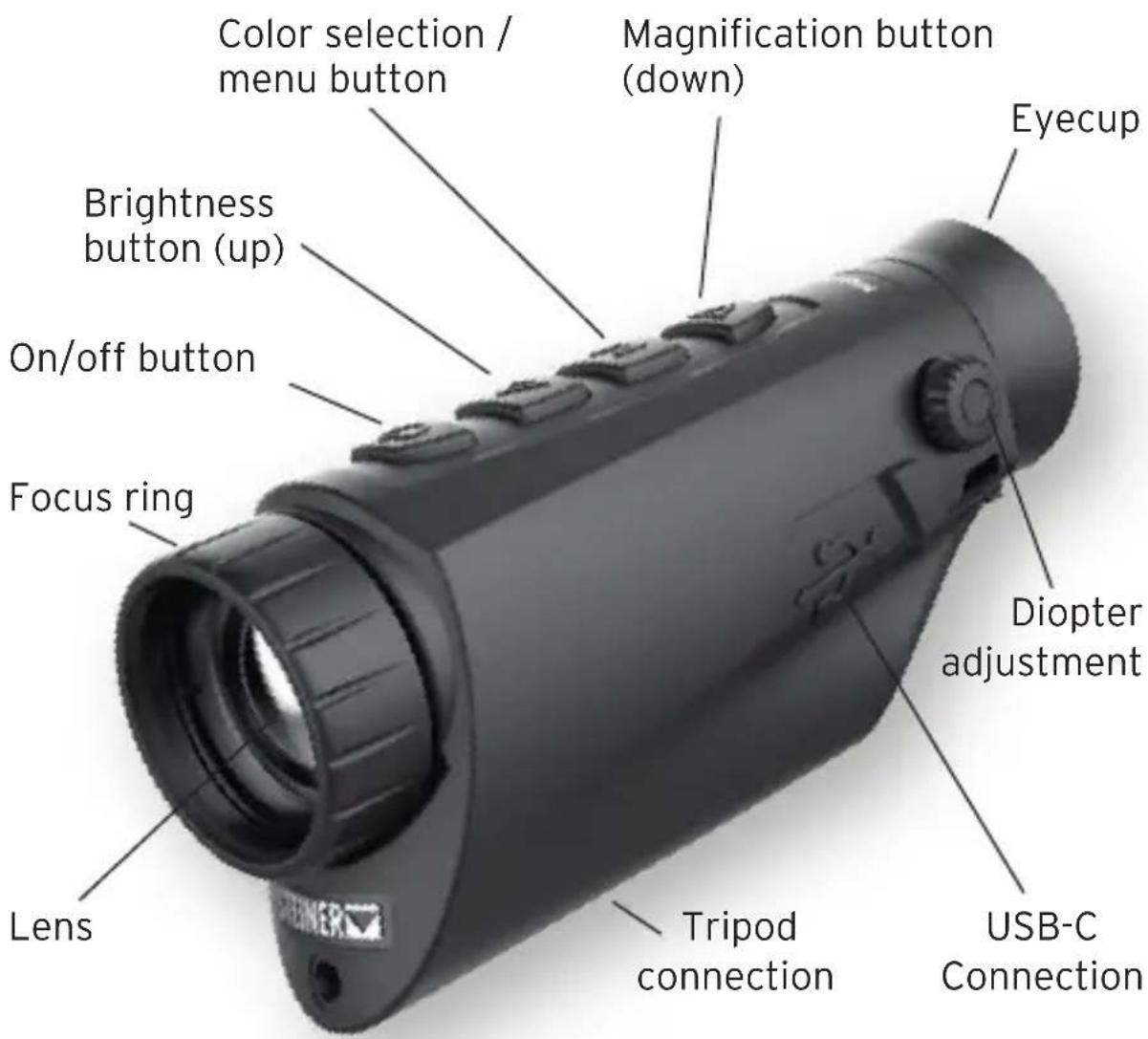 Steiner Nighthunter H35 Lite Gen II - PRESENTATION OF THE PRODUCT COMPONENTS - 1