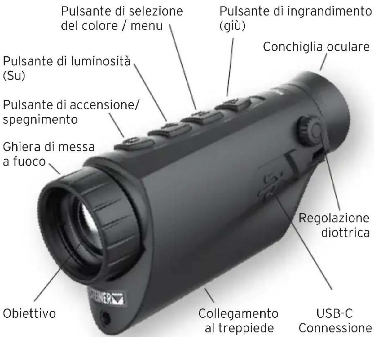 Steiner Nighthunter H35 Lite Gen II - PRESENTAZIONE DEI COMPONENTI DEL PRODOTTO - 1