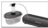 FOODSAVER VS1200 - Para sellar al vacío: - 1