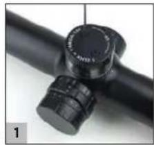 Steiner Predator 8 3-24x50 - FUNZIONAMENTO DEL PULSANTE E DELLA REGOLAZIONE RAPIDA DEL RETICOLO: - 1