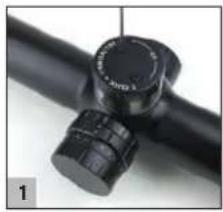Steiner Predator 8 2-16x42 - FUNCTION OF THE TURRET, THE FAST RETICLE ADJUSTMENT: - 1
