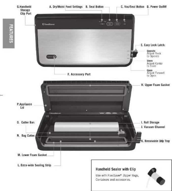 FOODSAVER FM2437 - POWER CORD INSTRUCTIONS: - 1