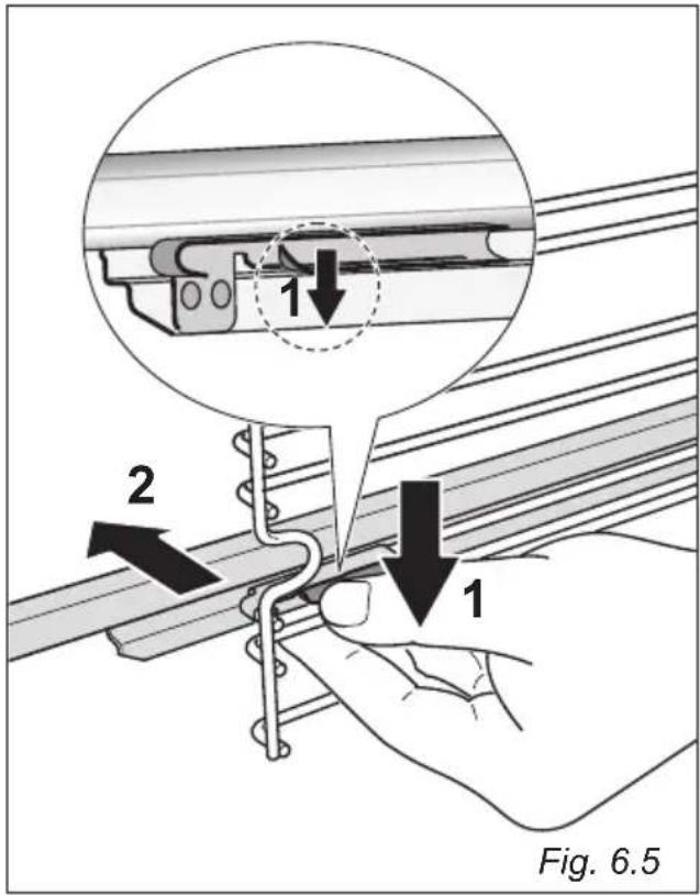 Elba Excellence EA 965 IM - Cleaning the sliding shelf supports: - 1