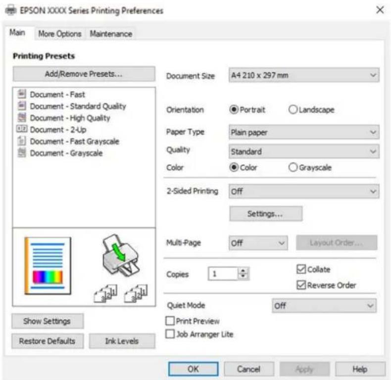 EPSON EcoTank L3286 - Remarque: - 1