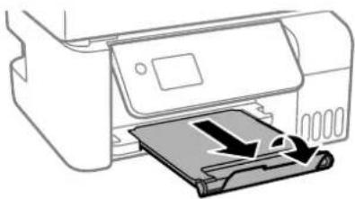 EPSON EcoTank L3286 - Chargement des enveloppes dans le chargeur d'alimentation papier à l'arrière - 5