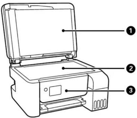 EPSON EcoTank L3286 - Nom et fonction des pièces - 4