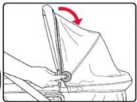 BRITAX B-Ready Bassinet - Carry Handle and Canopy - 1