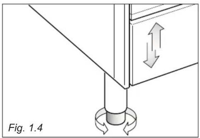 Elba Excellence EX 965 IM - FITTING THE ADJUSTABLE FEET - 1