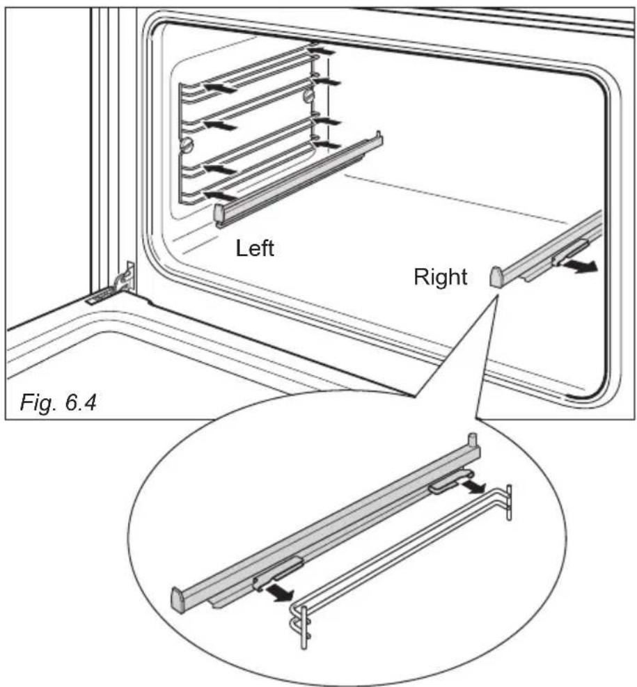 Elba Excellence EX 965 IM - Important! When installing the sliding shelf support, make sure that you fit: - 1
