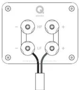 Q Acoustics Concept 90 - Схема подключения bi-wiring - 1