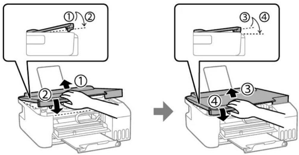 EPSON EcoTank L1270 - Fermez le capot de l'imprimante. - 1