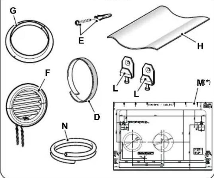 OLIMPIA SPLENDID Unico Evo-F - - LIST OF THE COMPONENTS SUPPLIED - 2