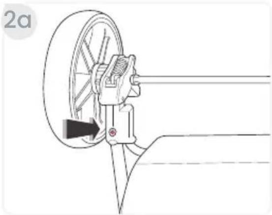BRITAX Grove - Removing the Rear Wheels - 1