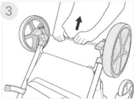 BRITAX Grove - Cómo Instalar las Ruedas Traseras - 2