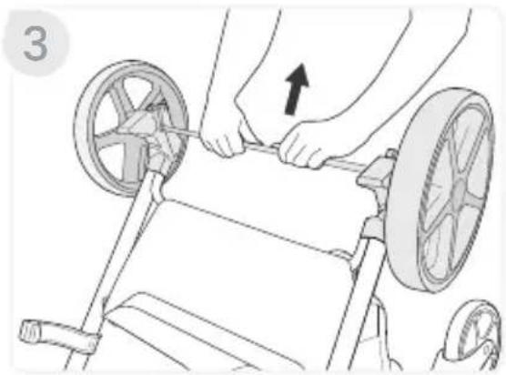 BRITAX Grove - Installing the Rear Wheels - 2
