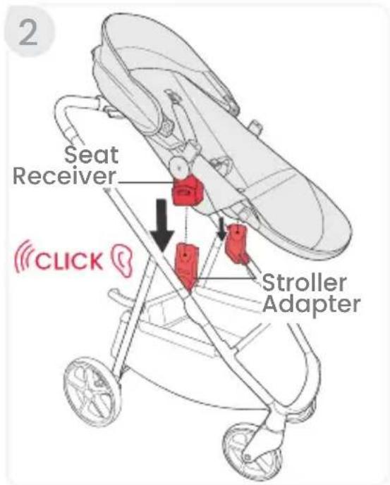 BRITAX Grove - Attaching the Toddler Seat - 2