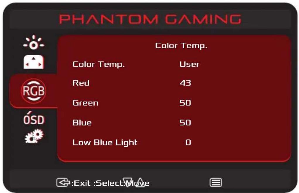 ASROCK PG27FFT1A - Menus OSD - 3