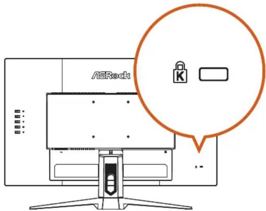 ASROCK PG27FFT1A - Utilisation de la fente de sécurité - 1